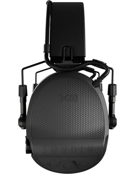 Sordin Supreme X2 Leather Headband Black GEL hearing protection headset 301004-10G