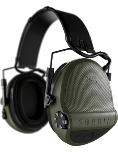 Sordin Supreme X2 Headbang GEL Electronic Hearing Protection Green 301006-10G
