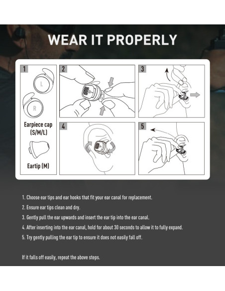 Earmor M20T Pro shooting hearing protectors with Bluetooth