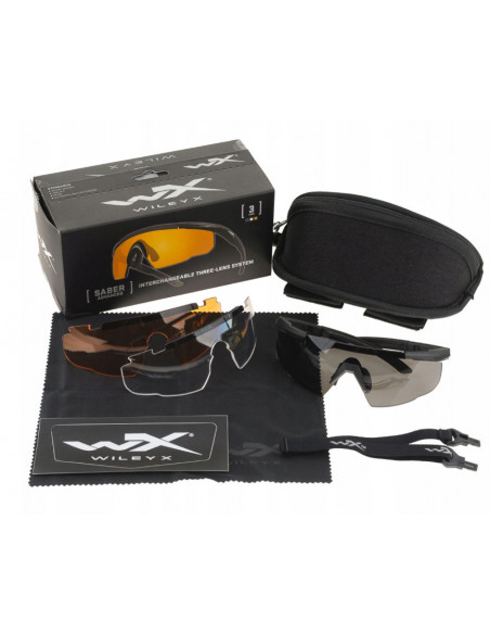 Wiley X Saber Advanced 308 glasses (3 shields) Wiley X Saber Advanced 308 glasses (3 shields)