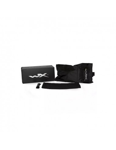 Wiley X Spear Dual Lens Black Goggle - Grey/Clear/Light Rust Shields