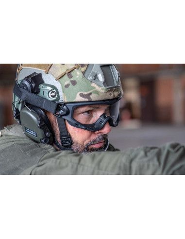 Wiley X Spear Dual Lens Black Grey/Clear/Light Rust SP293DLB goggles