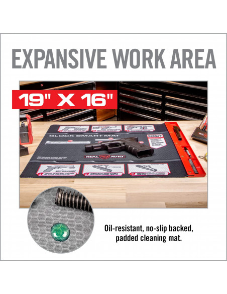 Real Avid Glock Smart Mat ginklo valymo kilimėlis AVGLOCKSM